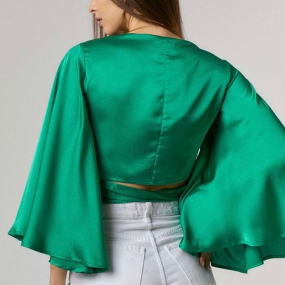 BRAND HERS & MINE, SIZE S-M-L WOMEN'S HANG LOOSE GREEN, LEMON GREEN, ORANGE TOP - Picture 3 of 6